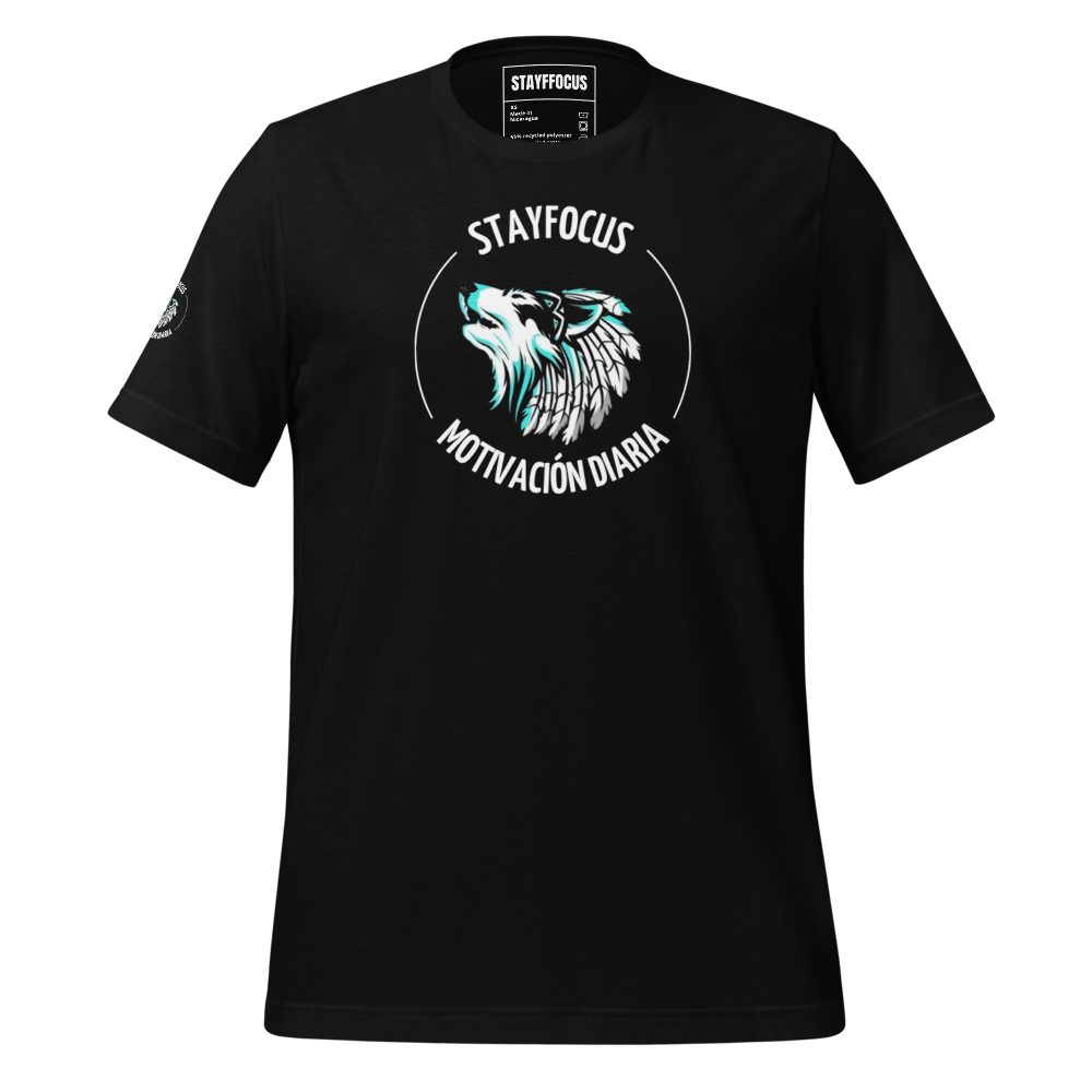 Camiseta Negra UNISEX / Logo tipo ( STAYFFOCUS )