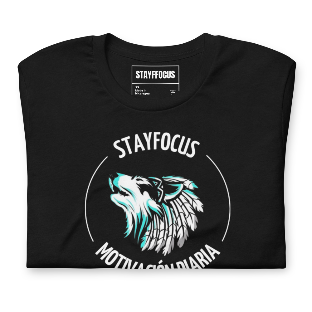 Camiseta Negra UNISEX / Logo tipo ( STAYFFOCUS )